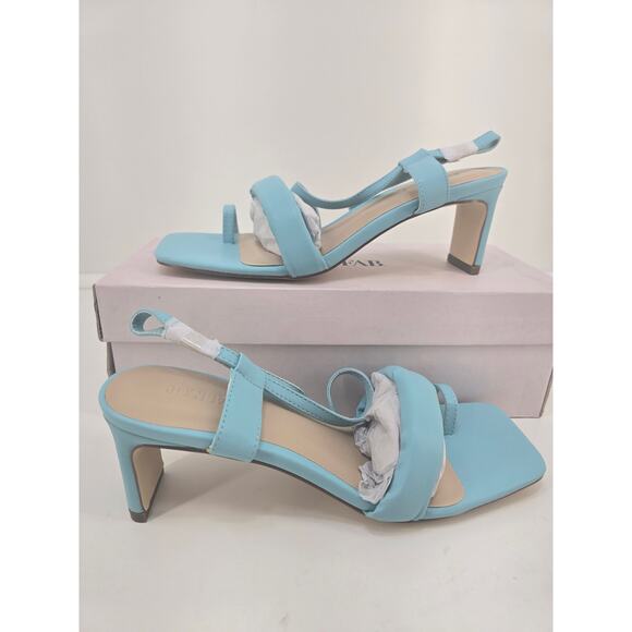 Women’s Zoee Aqua Sky Dress Sandals Size 8 Heels With Box - Picture 1 of 7